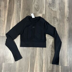 Gymshark Black Long Sleeve Crop Top